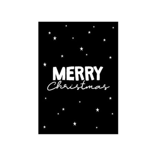 Kerst mini kaart - Merry Christmas