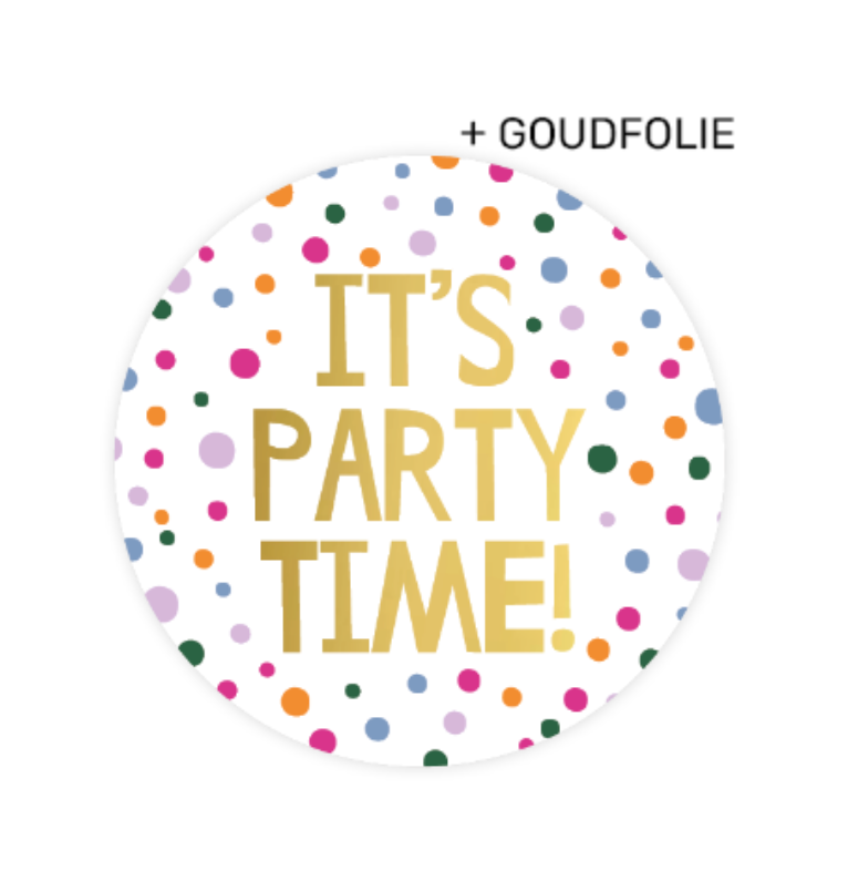 It's party time + confetti 50 mm