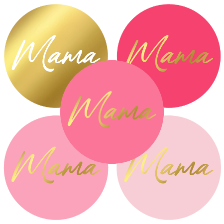 Stickers - Mama (5 varianten) - (10 stuks)