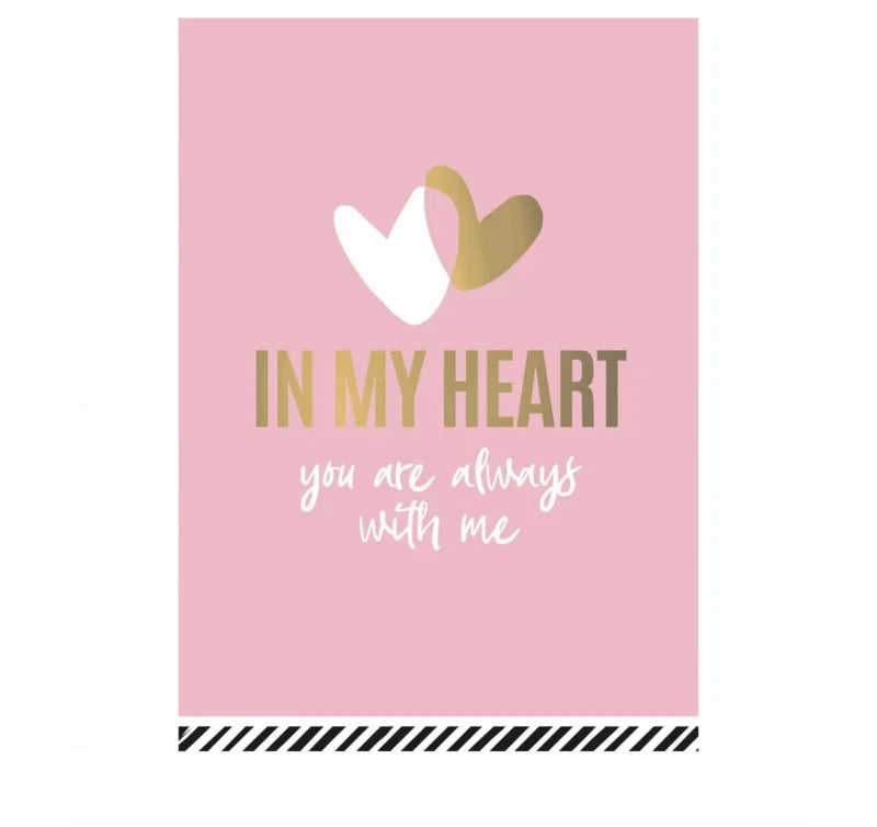 Ansichtkaart-Inmyheart-Goudfolie
