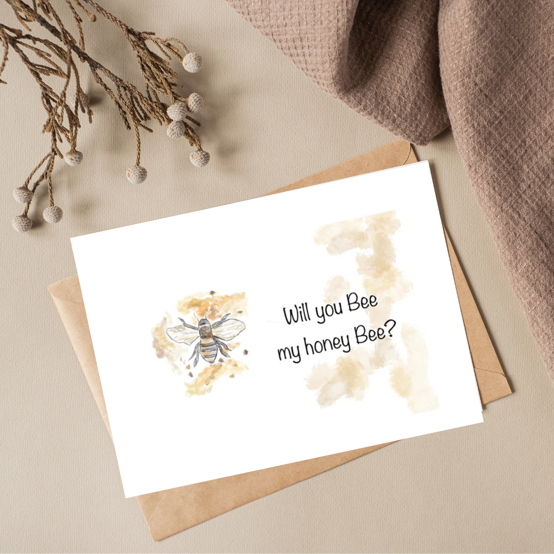 Ansichtkaart - Honey Bee