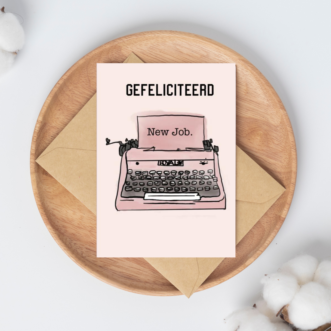 Ansichtkaart - New job