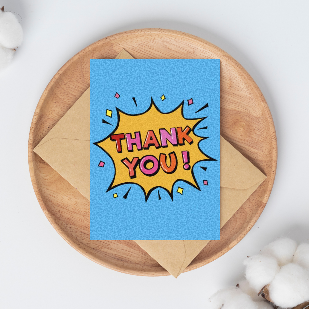 Ansichtkaart - Thank you