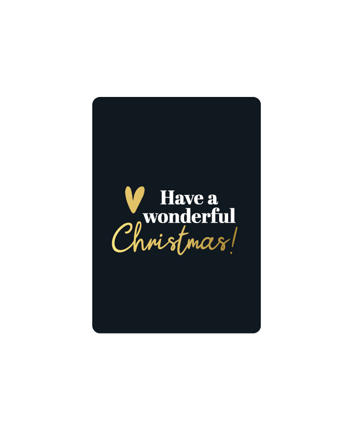Cadeaukaartjes A7 - Have a wonderful Christmas
