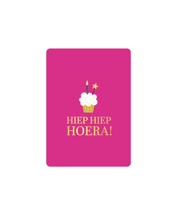 Cadeaukaartjes A7 - Hiep hiep hoera