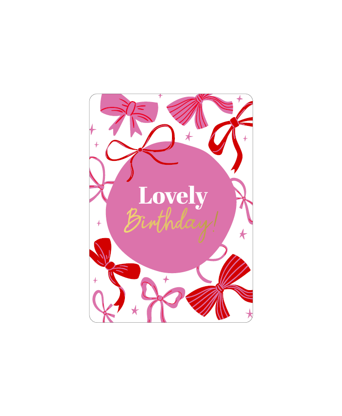 Mini kaartje - Cadeaukaartjes A7 - Lovely birthday