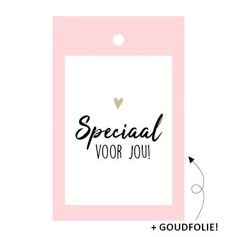 Cadeaulabel - Speciaal voor jou - Roze