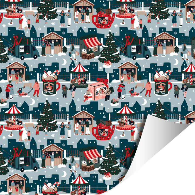 Kerst Inpakpapier 30 cm x 3 meter – Winter Fair