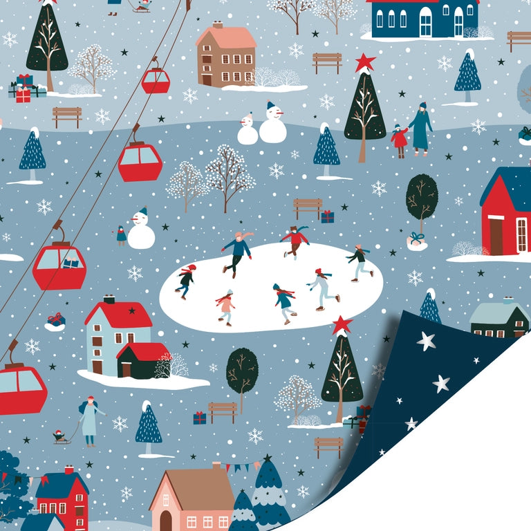 Kerst Inpakpapier 30 cm x 3 meter – Winter Wonderland