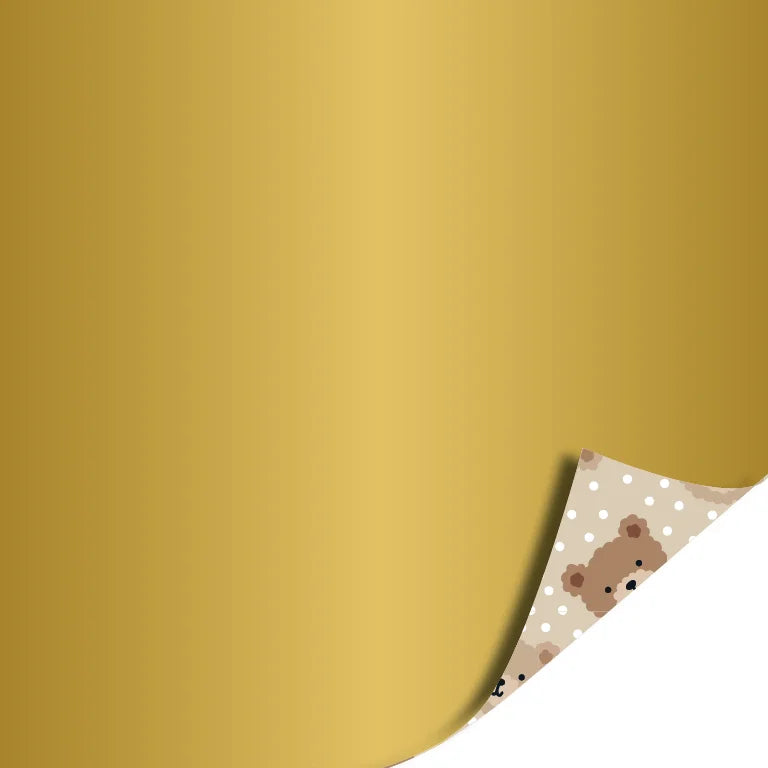 Inpakpapier goud/beige. 30 cm x 3 meter.
