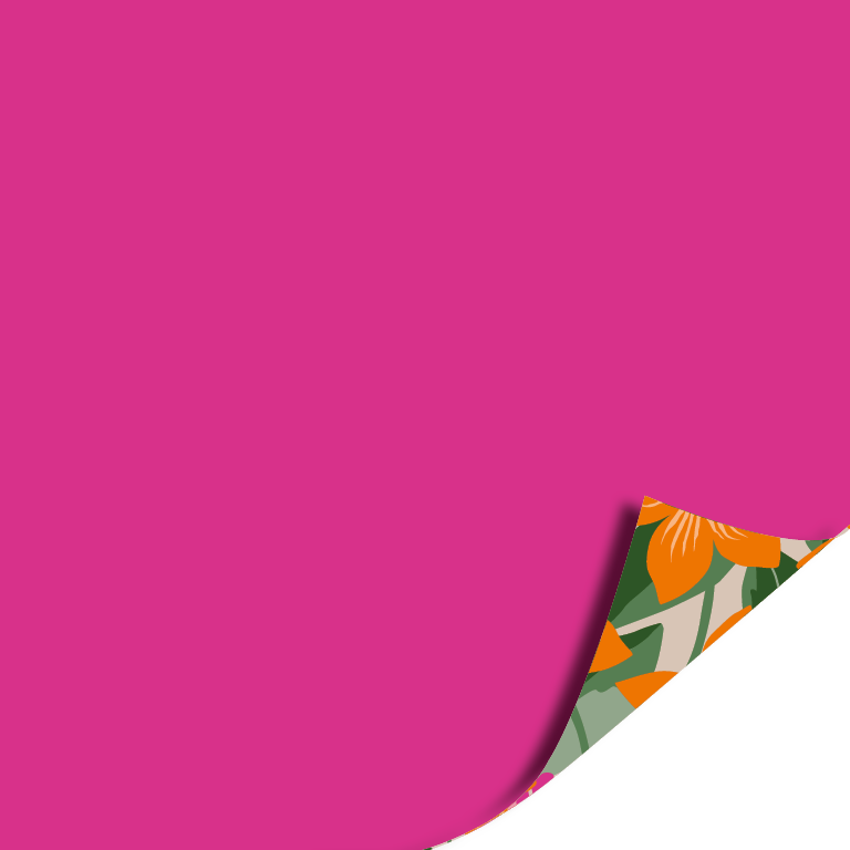Inpakpapier Retro Riviera bloemen - Dubbelzijdig cadeaupapier - 30 cm x 3 meter.