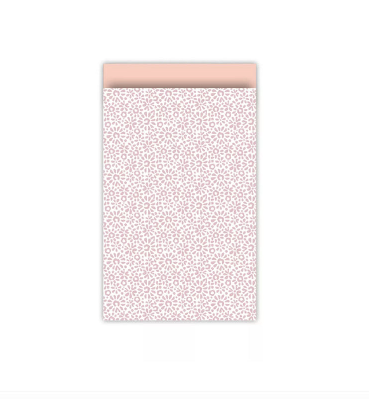 Cadeauzakje M - Ethnic Flowers - Roze