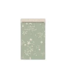 Kerst cadeauzakje M - Mistletoe Kisses - Green