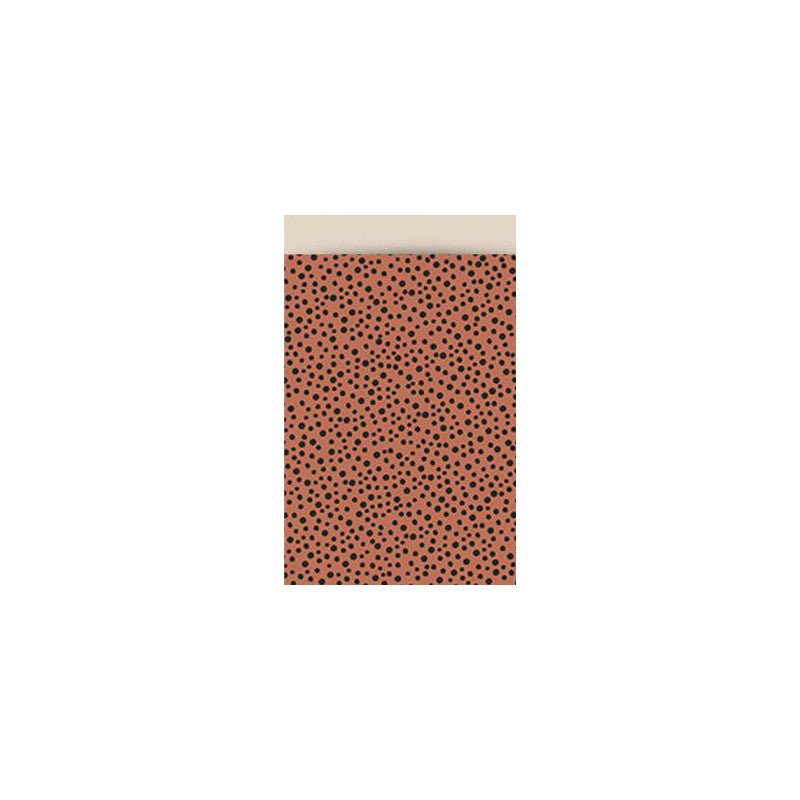 Cadeauzakjes M - Black Dots - Terra