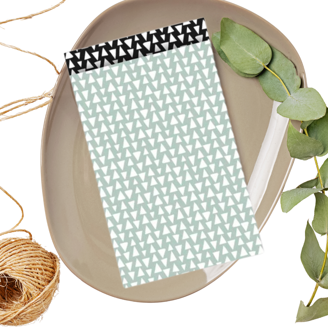 Cadeauzakjes M - Ethnic Triangles - Salie