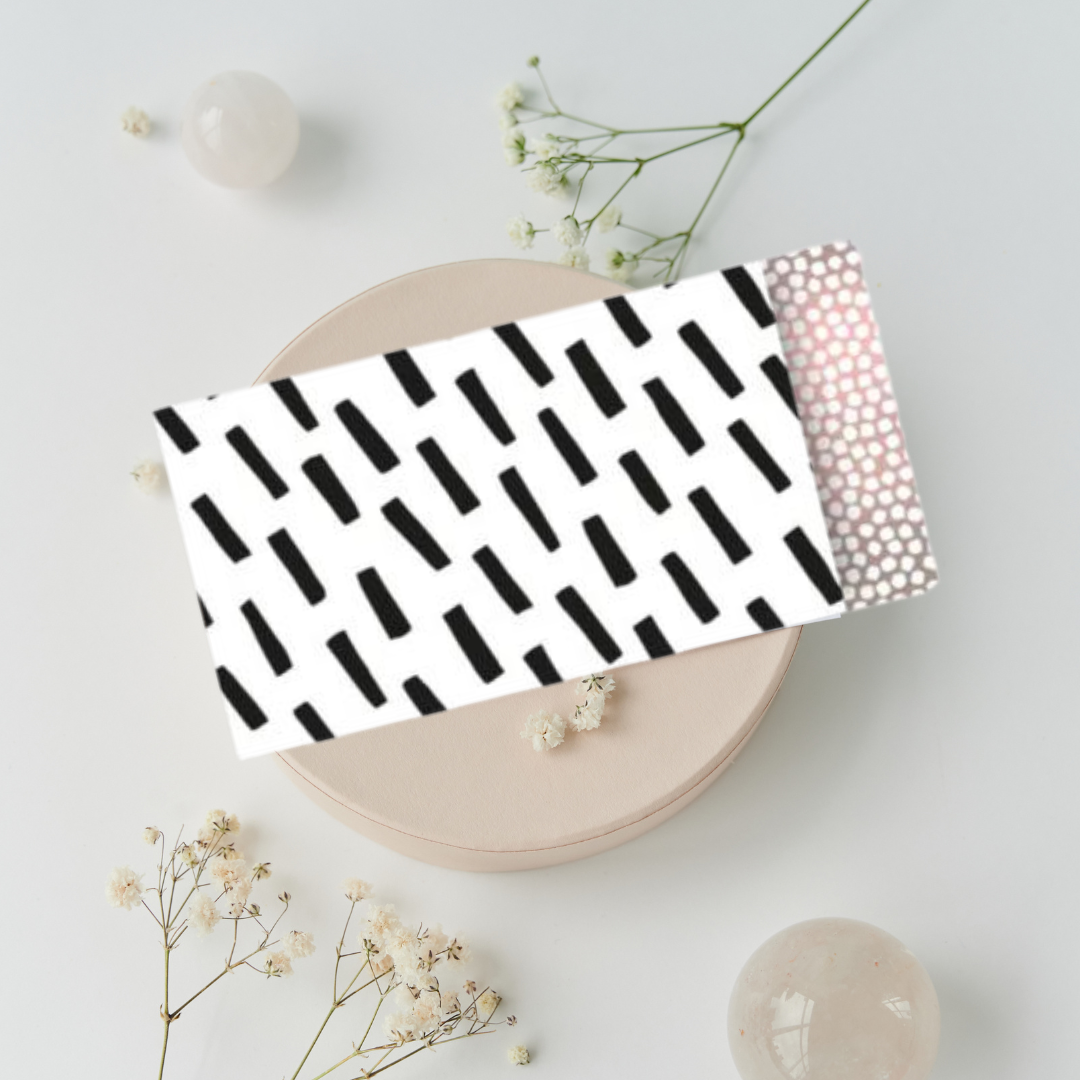 Cadeauzakjes S - Open Spaces - Zwart/wit/roze metallic