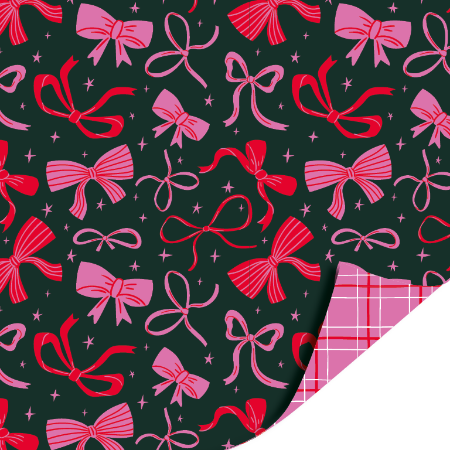 Inpakpapier - Christmas bows - strikjes