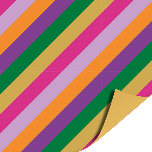 Funky Stripes inpakpapier 30 cm