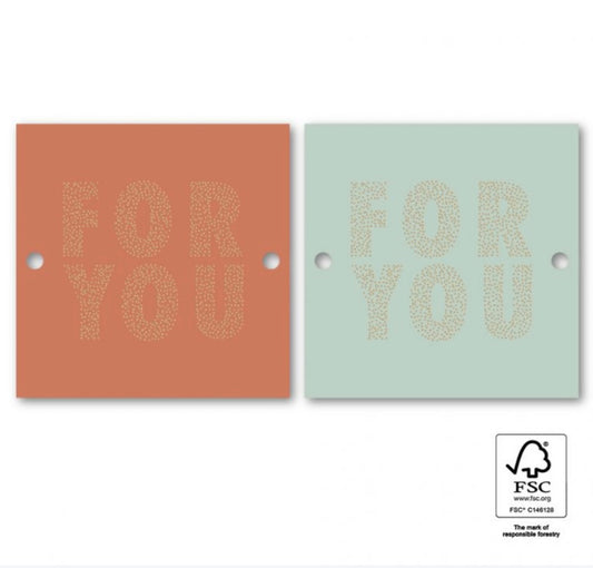 Cadeau label - Duo – For you