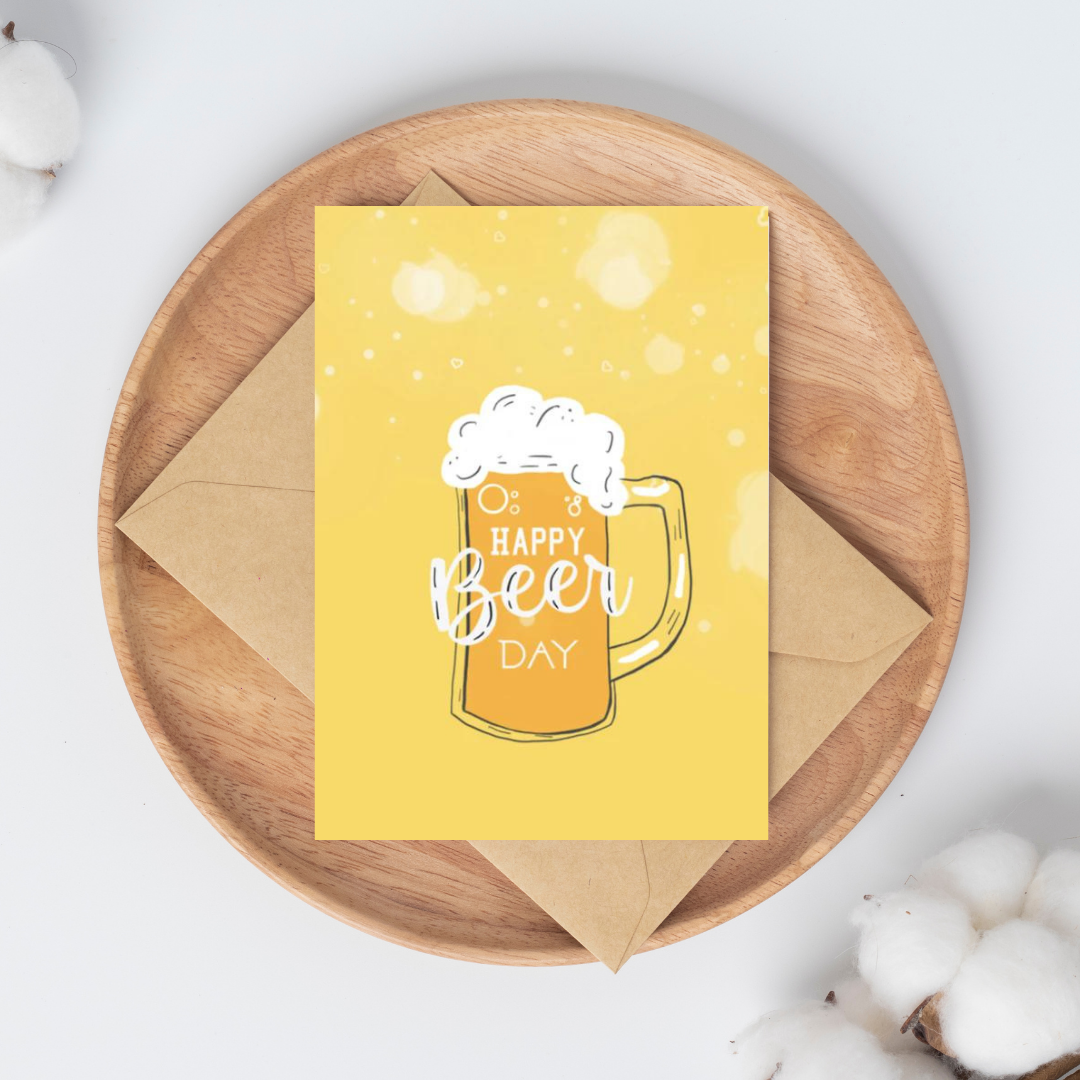 Verjaardagskaart - Happy beer day
