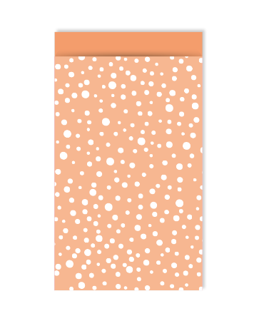 Cadeauzakjes M - Confetti Feest Peach/White