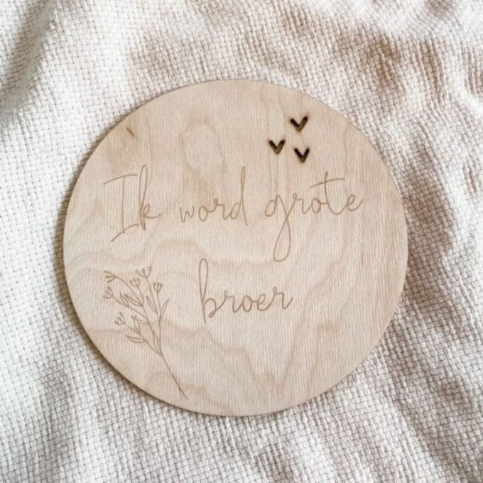 Houten cirkel - Ik word grote broer