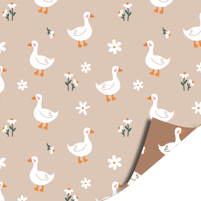 Inpakpapier Goose brown. 30cm x 3 meter