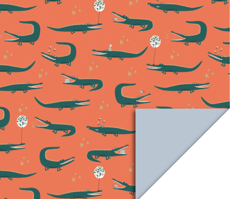 Inpakpapier - Crocodile 30 cm x 3 meter