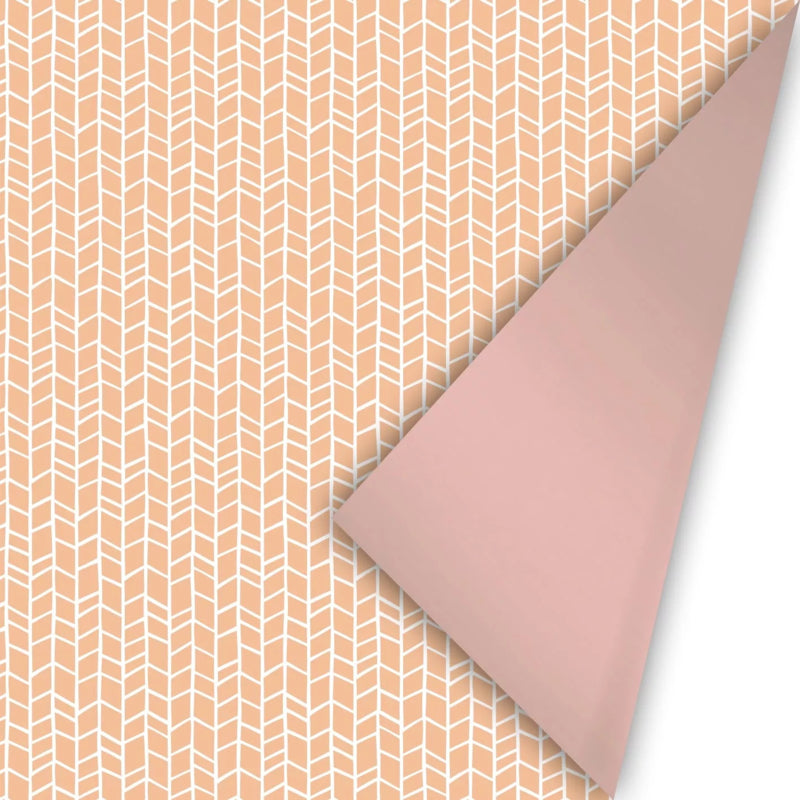 Inpakpapier - New Tracks - Blush Het cadeaupapier is 30 cm x 3 meter. 