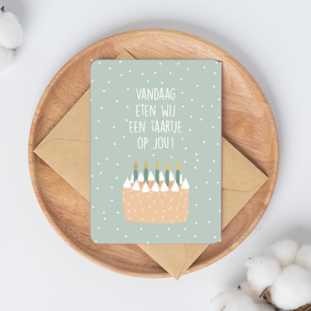 Kaart - Vandaag eten wij een taartje