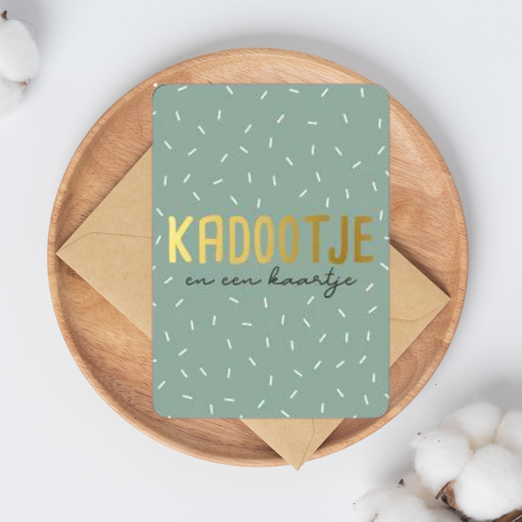 Kaart - kadootje en een kaartje