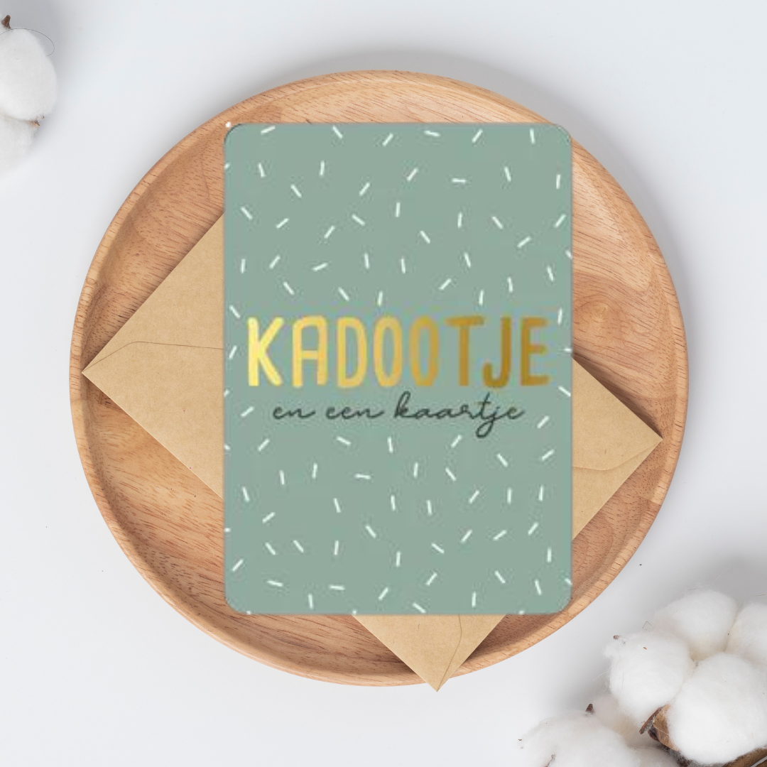 Kaart - kadootje en een kaartje