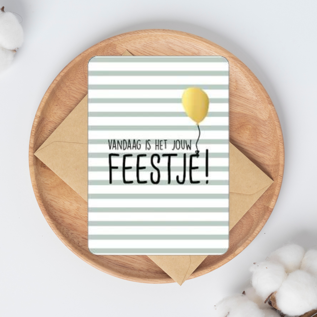 Kaart - vandaag is het jouw feestje