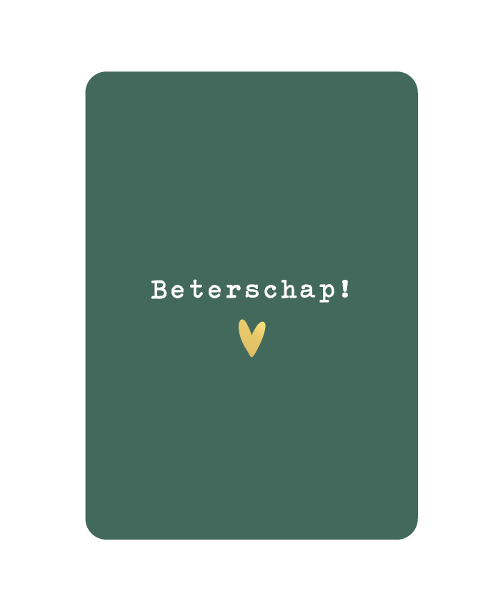 Kaart - Beterschap Donkergroen