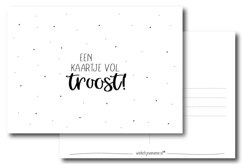 Kaart_Eenkaartjevoltroost_Wit_Zwart