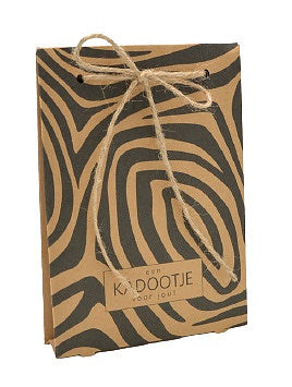 Kadodoosje - Zebra - Kraft