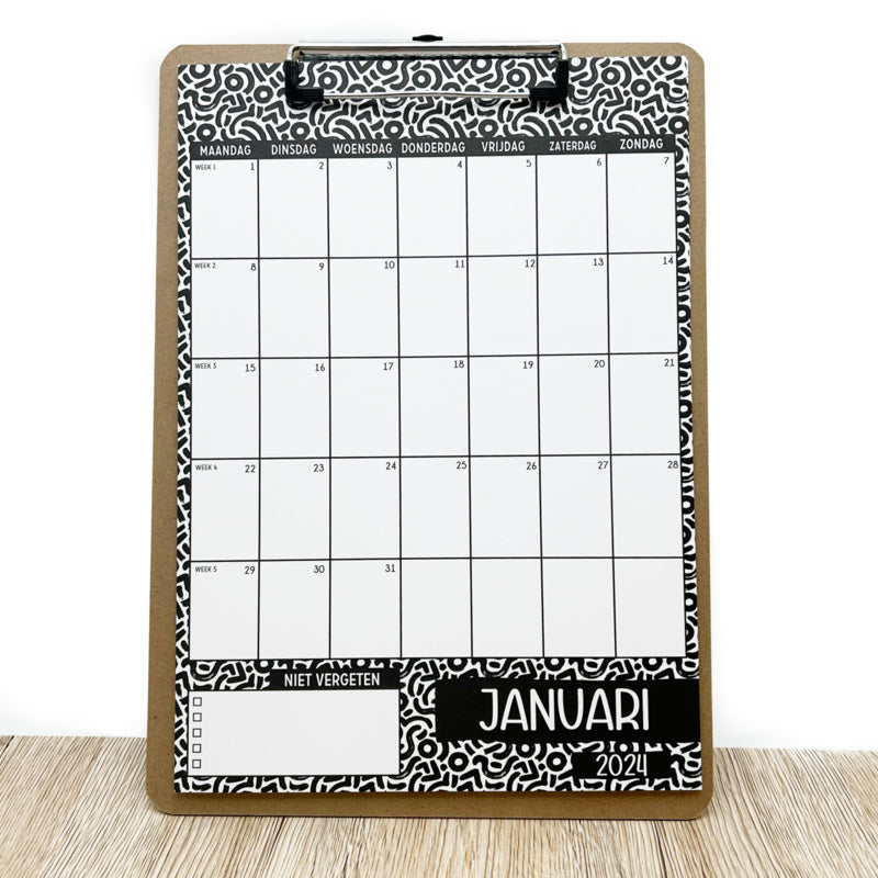 Kalender 2024 - A4 klembord