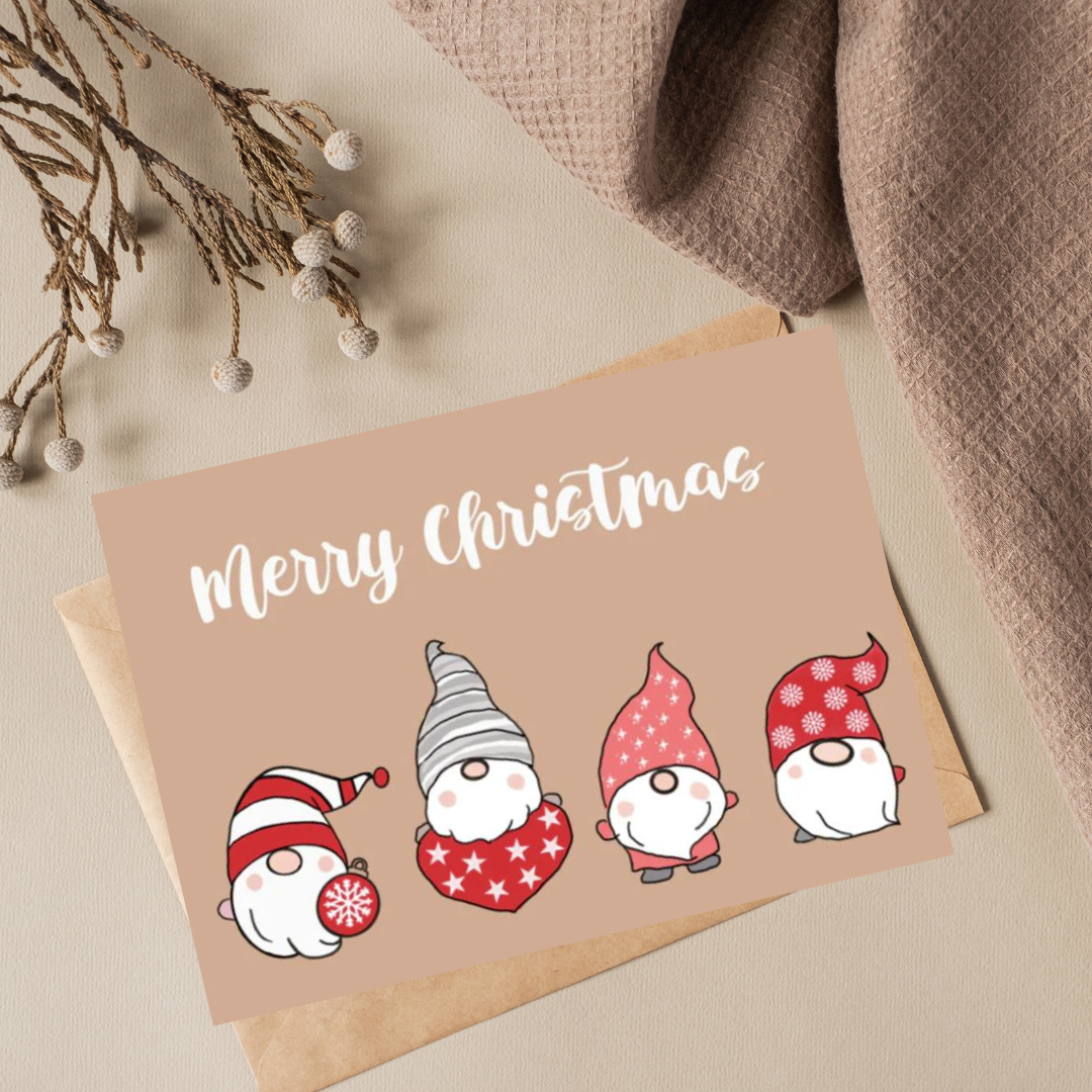 Kerstkaart - Merry Christmas - Gnooms