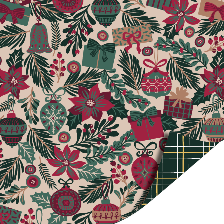 Inpakpapier - Kersttakjes