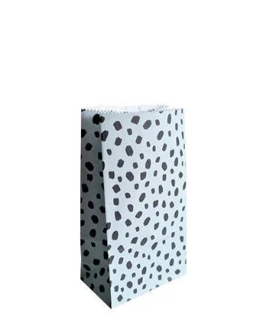 Blokbodemzak - 101 Dots blauw - Small