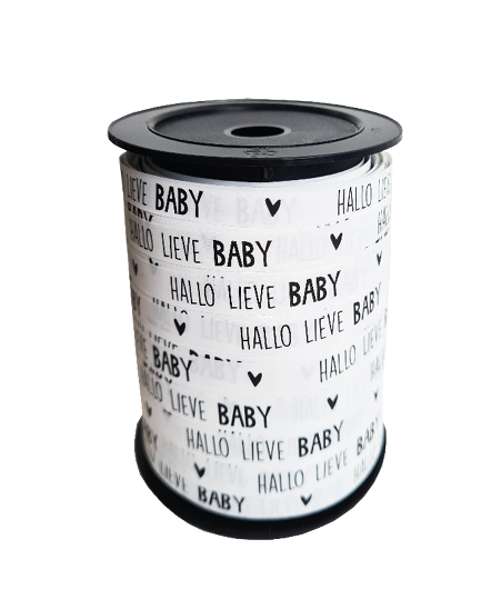 Krullint - Hallo lieve baby - Wit/zwart