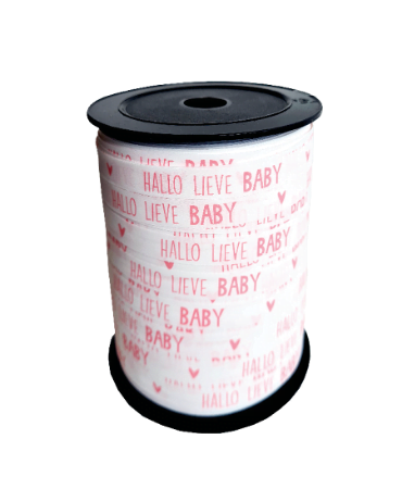 Krullint - Hallo lieve baby - wit/roze