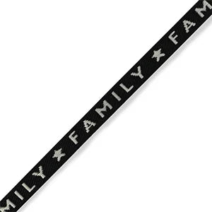 Lint met tekst - Family - Black