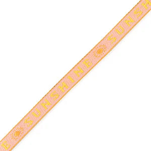 Lint met tekst - Sunshine - Yellow
