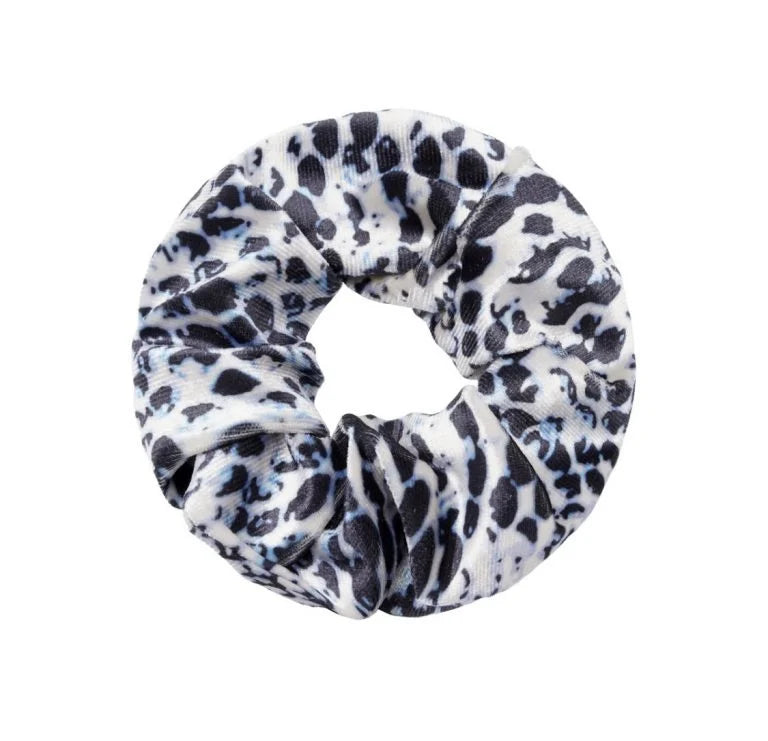 Scrunchie - Velvet snake blauw