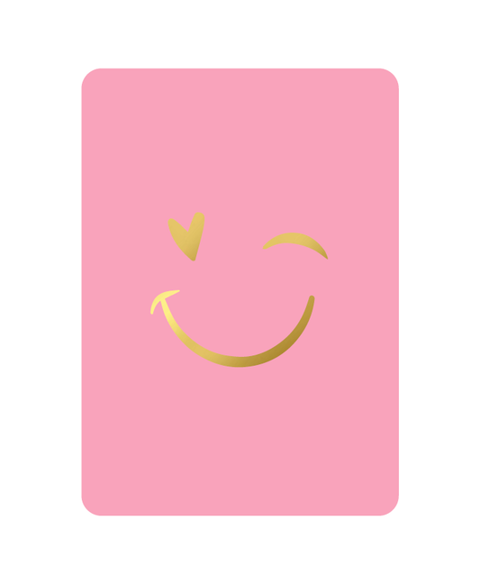 Kaart - Smiley Roze