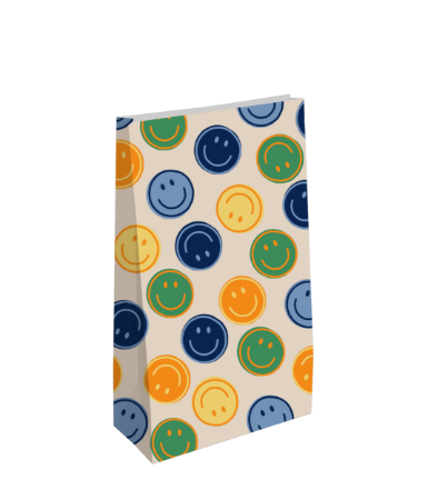 Stevige kraft papieren zakjes.
Leuke kraft papier zakjes in diverse uitvoeringen, ideaal voor het maken van bedankjes of traktaties, nu extra stevig.

14 x 8 x 26 cm (Breedte x Bodem x Hoogte)