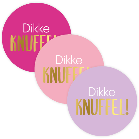 Stickers - Dikke knuffel (10 stuks)