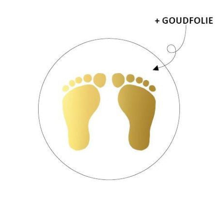 Stickers - Baby voetjes (5 stuks)