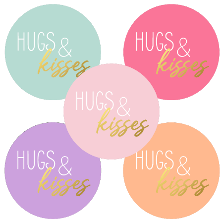 Stickers - Hugs & Kisses